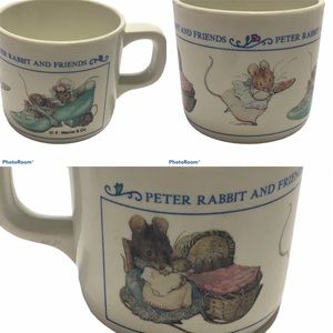 Vintage Eden Peter Rabbit And Friend Cup Mug.
